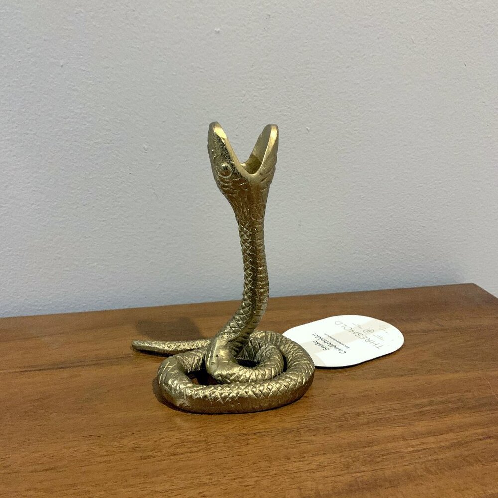 Threshold Gold Single Snake Taper Candle Holder HaLLoWeeN 2024